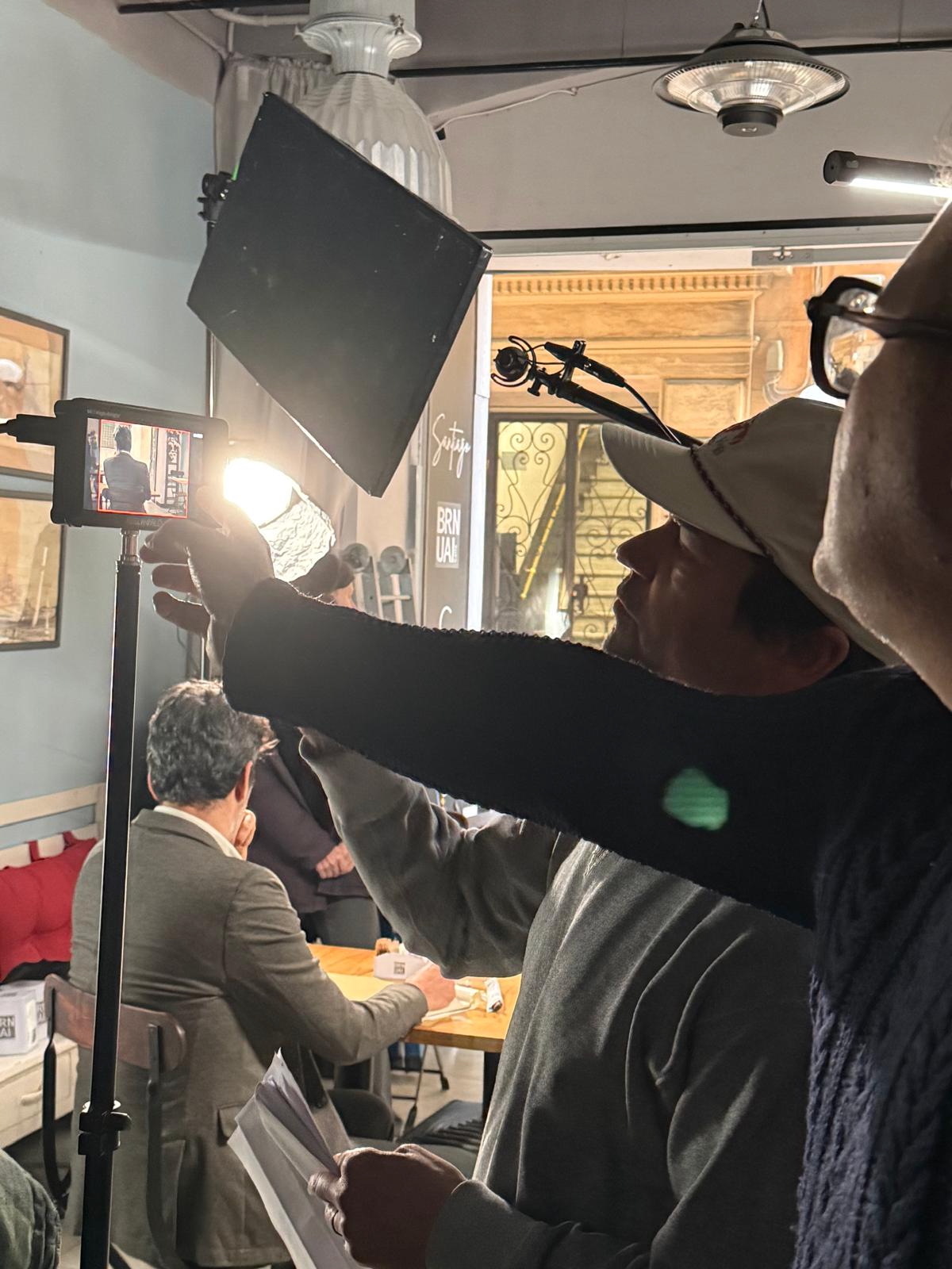 On set in Genoa, February 2026.