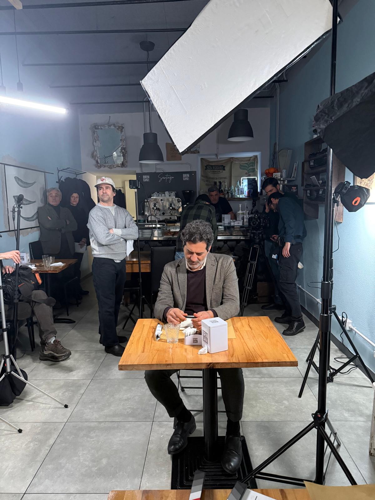 On set in Genoa, February 2026.
