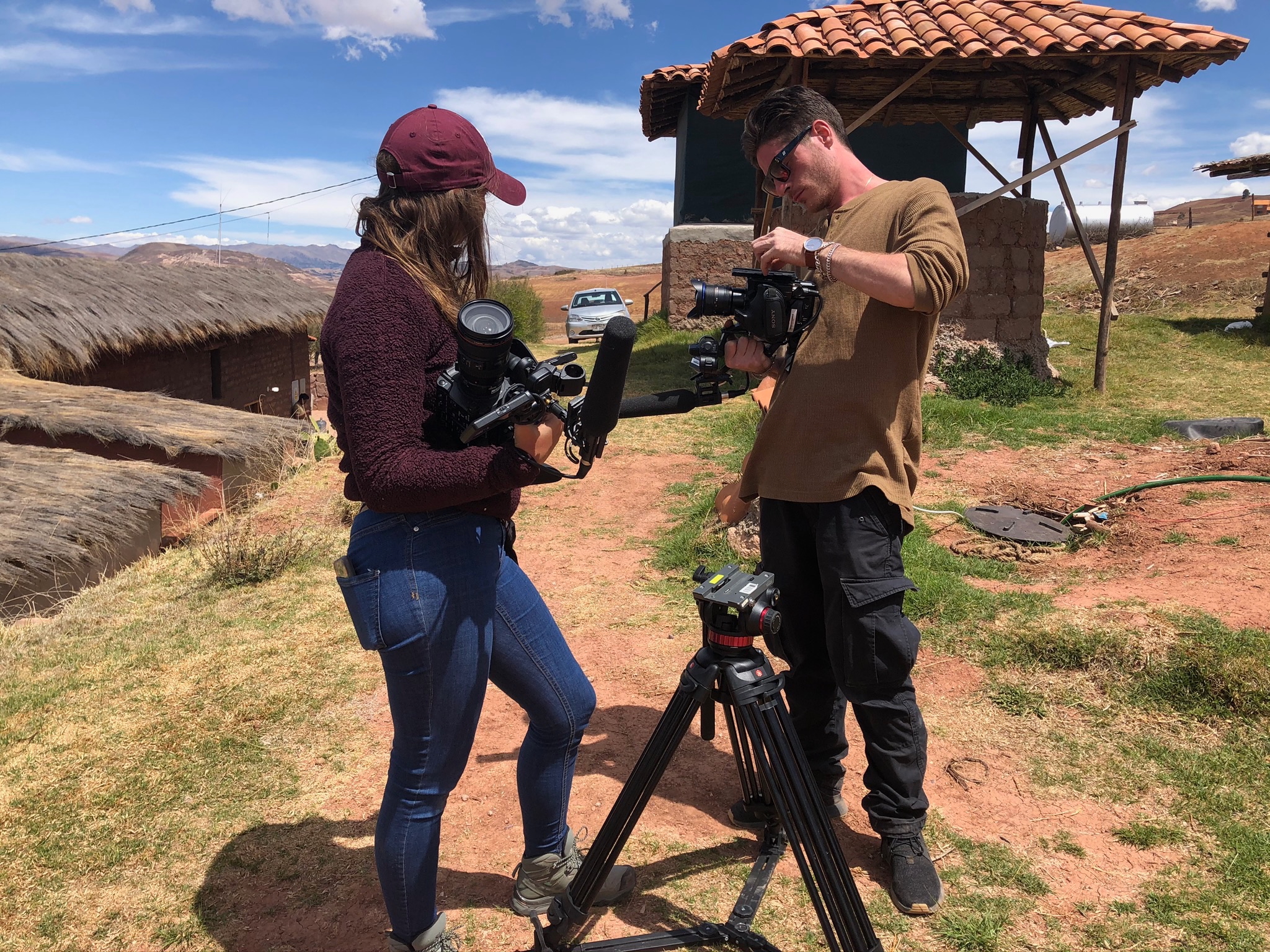 Jonathan Whittaker teaching in the field